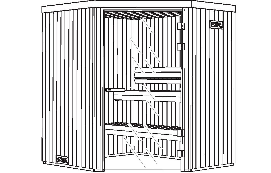 2900 4710 Sauna Harmony PRO Corner installation guide